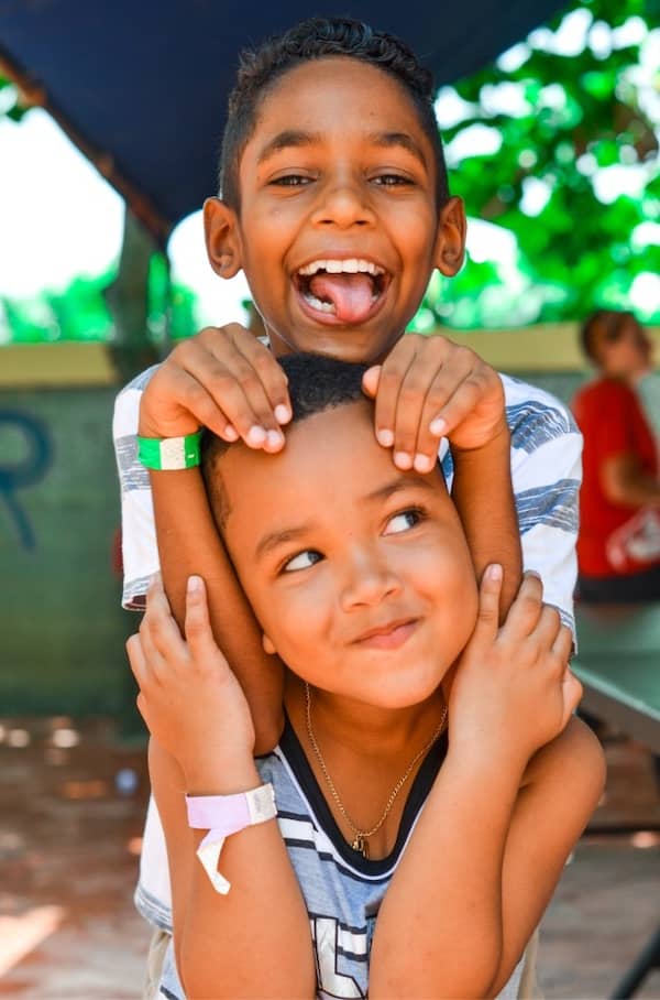 Boys having fun